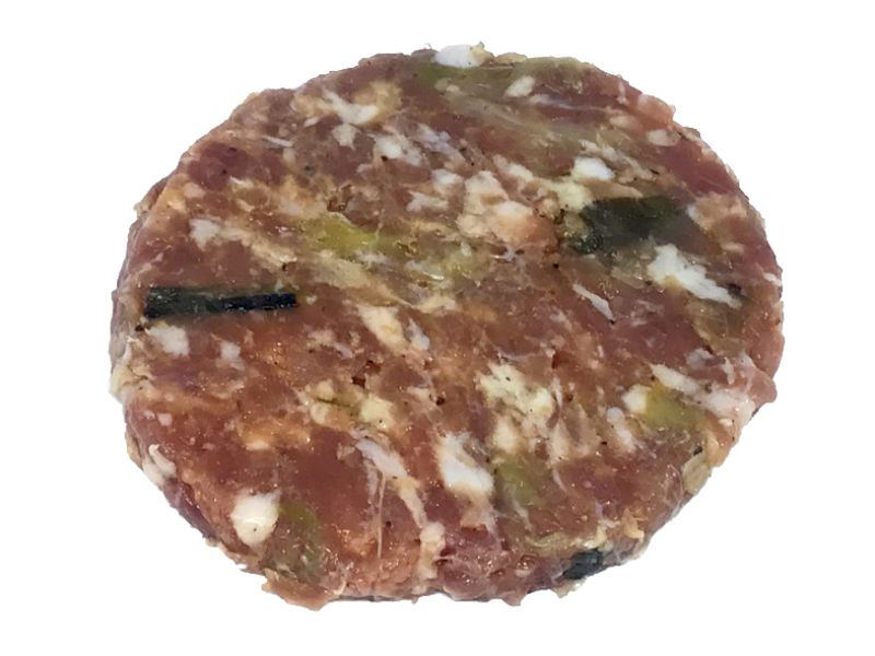 HAMBURGUESA de PORC amb CALÇOTS