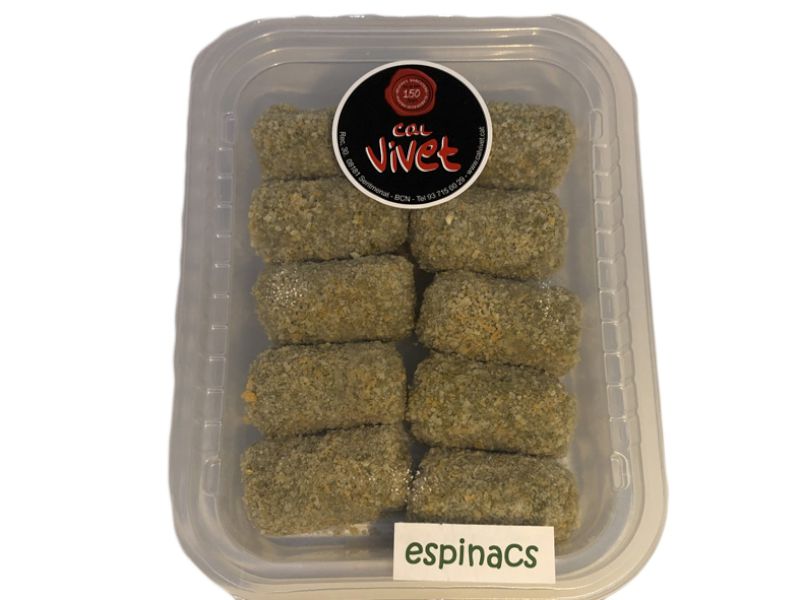 CROQUETES d'espinacs 10 unitats