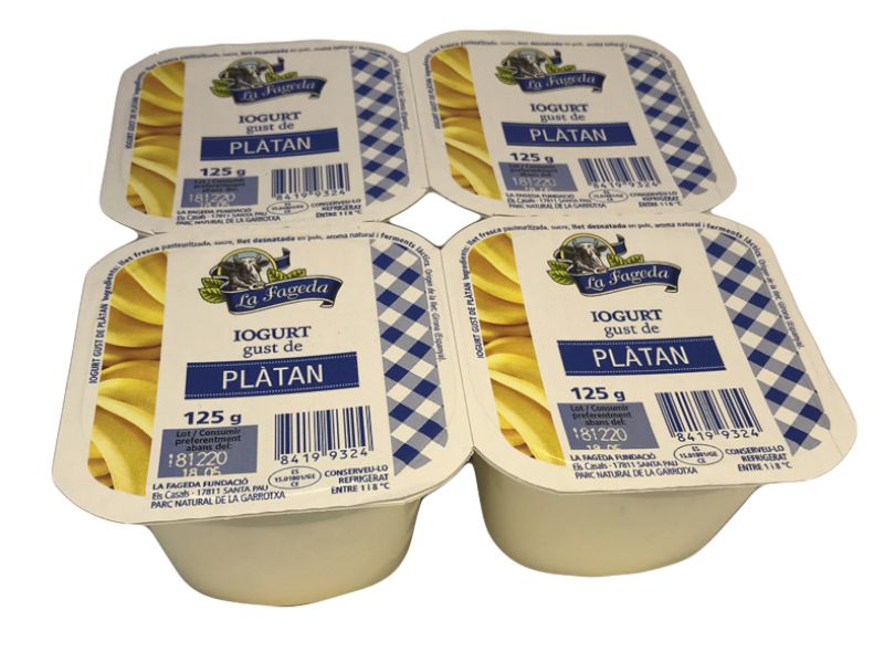 IOGURT PLÀTAN (4 unit.) La fageda