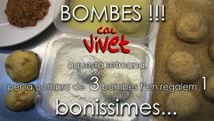 cal vivet - bombes de patata - arrebossats - menu diari - menjar per emportar - Sentmenat - Valles occidental